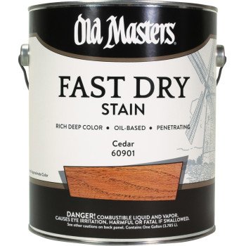 Old Masters 60901 Fast Dry Stain, Cedar, Liquid, 1 gal