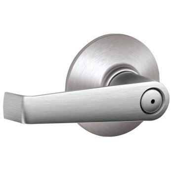 Schlage F Series F40CSVELA626 Privacy Lever, Mechanical Lock, Satin Chrome, Metal, Residential, 2 Grade