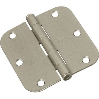 National Hardware N830-328 Door Hinge, Steel, Satin Nickel, Full-Mortise Mounting