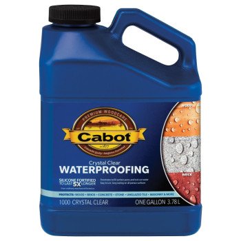 Cabot 140.0001000.007 Waterproofer, Liquid, Crystal Clear, 1 gal