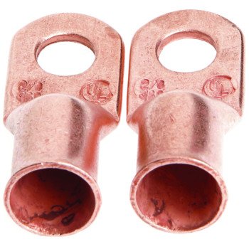 Forney 60098 Cable Lug, For: #2/0 Cable, 3/8 in Stud, #2/0 Wire, Copper