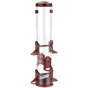 Stokes Select 38032 Bird Feeder, 18 in H, 2.5 qt, Polycarbonate, Red/Yellow, Hanging Mounting