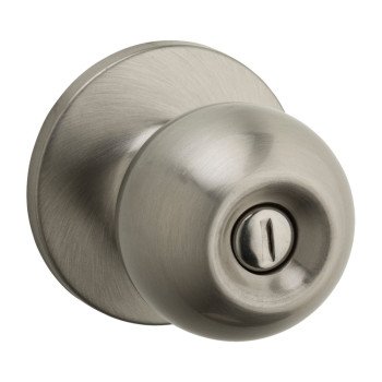 Weiser Regina Series 9SK30000-025 Privacy Door Knob, Satin Nickel