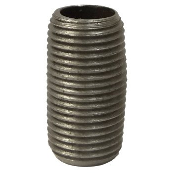 ProSource 1/4XCB Pipe Nipple, 1/4 in, Male NPT Threaded, Steel, SCH 40 Schedule