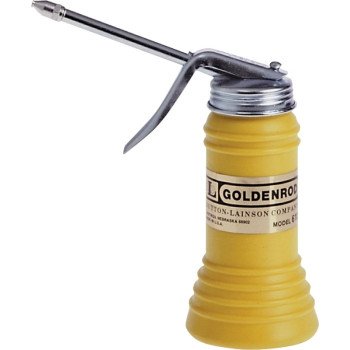 DL Goldenrod 610 Pistol Pump Oiler, 6 oz Capacity, Straight Spout, Plastic, Yellow