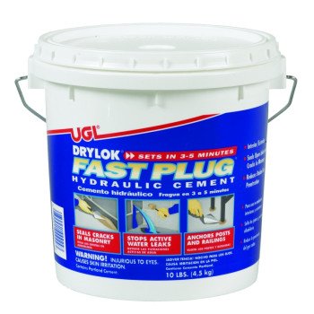 Drylok Fast Plug Series 00924 Hydraulic Cement, Gray, Powder, 10 lb