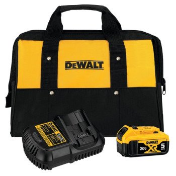 DEWALT MAX Series DCB205CK Battery Charger Kit with Bag, 20 V Input, 12 to 20 V Output, 5 Ah, 1.5 hr Charge