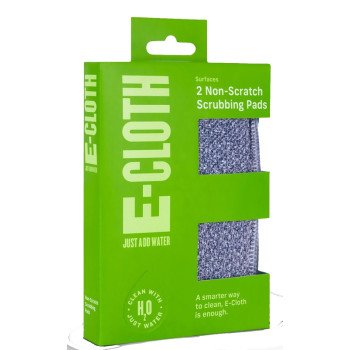 e-cloth 10643 Scrubbing Pad, Polyurethane Abrasive, 3-1/4 in L, 4-3/4 in W, Gray