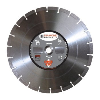 Diamond Products 70499 Circular Saw Blade, 14 in Dia, 1 in Arbor, Diamond Cutting Edge