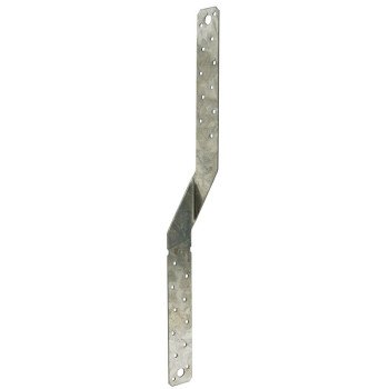 Simpson Strong-Tie MTS Series MTS16 Twist Strap, 16 in L Dimensions, 16 ga, Steel, Galvanized/Zinc