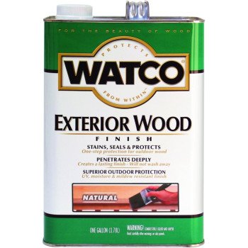 Watco 67732 Exterior Finish, Natural, Liquid, 1 gal, Can