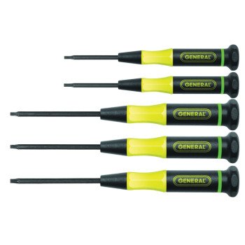 General 711 Torx Screwdriver Set, Steel, Black Oxide/Nickel