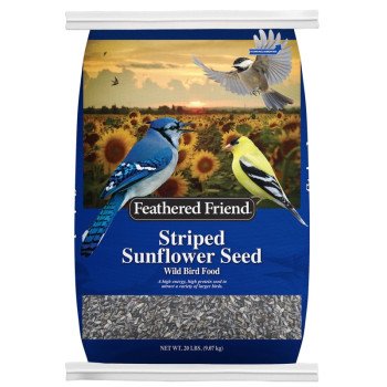 Feathered Friend 14419 Striped Sunflower Seed, 20 lb