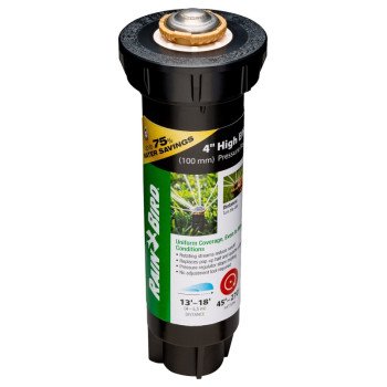 Rain Bird 12SA 12SAPROPR Mini Pop-Up Rotor Sprinkler, 1/2 in Connection, Female Thread, 4 in H Pop-Up, 13 to 18 ft