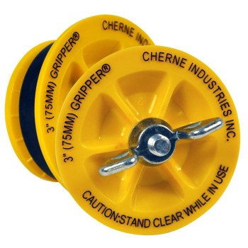 Cherne 270237 Pipe Plug, 3 in Connection, ABS