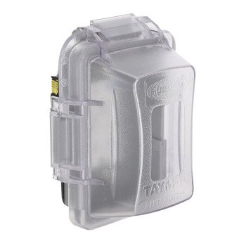 TayMac Extra Duty Series MG420CS Complete In-Use Cover Kit, 3.01 in L, 4.53 in W, 1-Gang, Aluminum, Clear