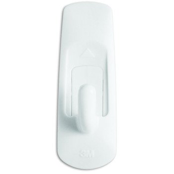 Command 17002-VP-6PK Utility Hook, 1/2 in Opening, 1 lb, 6-Hook, Plastic, White