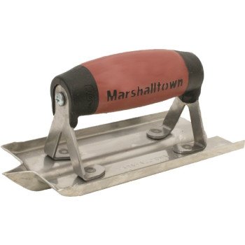 Marshalltown 180D Hand Groover, 6 in L Blade, 3 in W Blade, 1/4 in Radius, Stainless Steel Blade