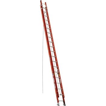 Werner D6240-2 Extension Ladder, 37 ft H Reach, 300 lb, Fiberglass