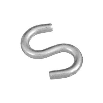 National Hardware N121-665 S-Hook, 2 in, 125 lb Working Load, 0.262 in Dia Wire, Steel, Zinc