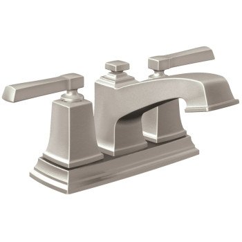 Moen Boardwalk Series WS84800SRN Bathroom Faucet, 1.2 gpm, 2-Faucet Handle, Metal, Brushed Nickel, Lever Handle