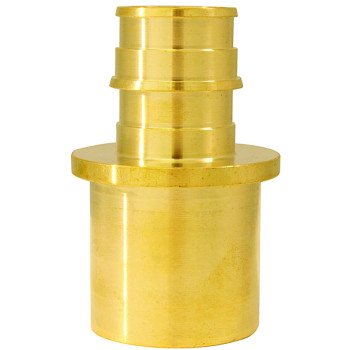 Apollo ExpansionPEX Series EPXMS341 Reducing Pipe Adapter, 3/4 x 1 in, Barb x Male Sweat, Brass, 200 psi Pressure