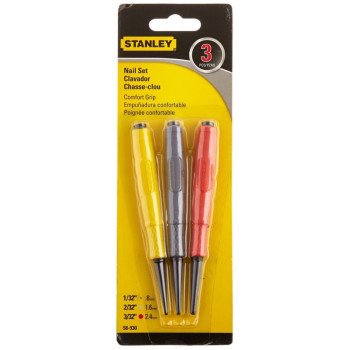 STANLEY 58-930 Nail Set, Steel, Specifications: 1/32 in Tip