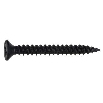 Midwest Fastener 02631 Screw, #6-13 Thread, 1-1/4 in L, Coarse, Twinfast Thread, Flat Head, Phillips Drive, Sharp Point