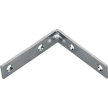 ProSource CB-S015-C4PS Corner Brace, 1-1/2 in L, 1-1/2 in W, 1/2 in H, Steel, Bright Brass, 1.8 mm Thick Material