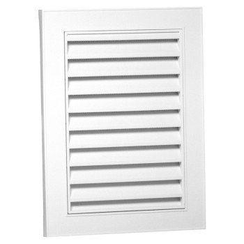 CANPLAS 626080-00 Gable Vent, 17.24 in L, 23-1/4 in W, Polypropylene, White