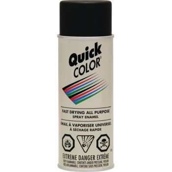 Rust-Oleum J2853830 Enamel Spray Paint, Flat, Black, 10 oz, Can