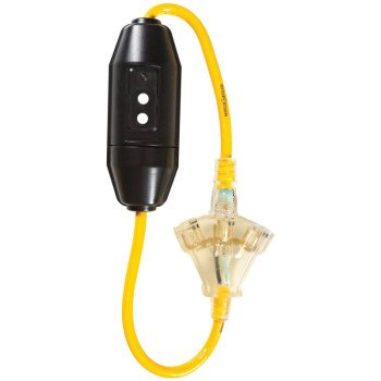 CCI 2816 Power Block, 2 ft Cable, 6 ft L, 15 A, 125 V, Yellow