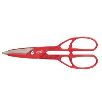 Milwaukee 48-22-4006 Tinner Snips, 13 in OAL, 3-1/2 in L Cut, Left, Right, Straight Cut, Steel Blade, Contoured Handle