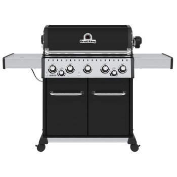 Broil King Baron 590 PRO 876244 Gas Grill, 45,000 Btu/hr, Liquid Propane, 5-Burner, Side Shelf Included: Yes