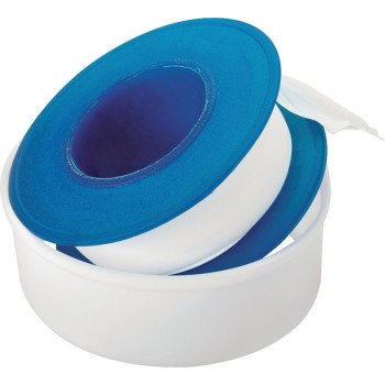 ProSource PMB-445 Plumber's Tape, 300 in L, 1/2 in W, PTFE, White