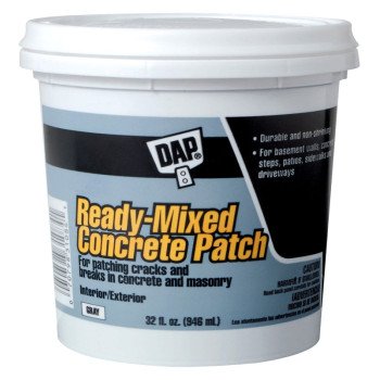 DAP Bondex 31084 Concrete Patch, Gray, 1 qt Pail