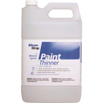 Klean Strip EKPT94401 Paint Thinner, Liquid, Free, Clear, Water White, 2.5 gal, Can