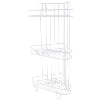 Simple Spaces SS-SC3-29-PE-3L Shower Caddy, 3-Shelf, 11-5/8 in OAW, 23-1/4 in OAH, 8-1/4 in OAD, 10 lb