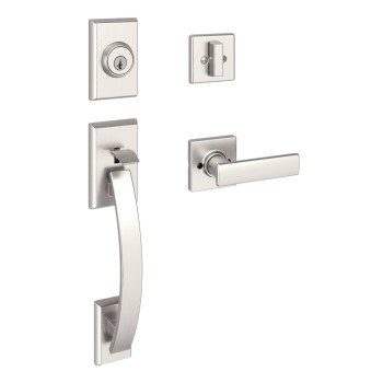 Weiser Tavaris Series 9GLA94710-039 Handleset, Keyed Key, Satin Chrome