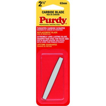 Purdy 900235 Scraper Blade, 2-1/2 in W Blade, Tungsten Carbide Blade