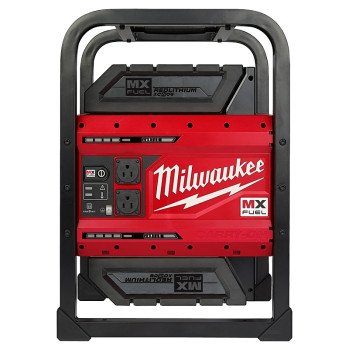 Milwaukee MX FUEL CARRY-ON MXF002-2XC Power Supply, 120 V Input, 120 V Output, 1800 to 3600 W, 2-Outlet