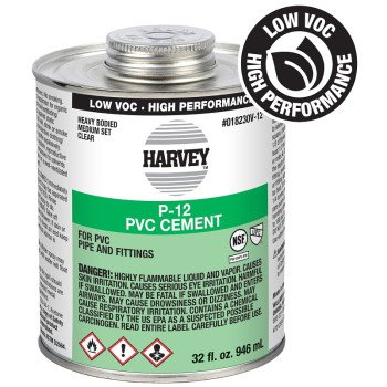 Harvey 18230V-12 Heavy-Bodied Medium Set Cement, 32 oz Can, Liquid, Clear