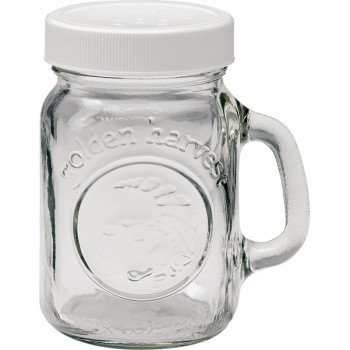 Ball 40501 Salt/Pepper Shaker, 4 oz Capacity, Glass, White