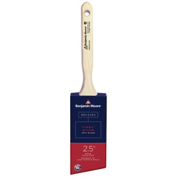 Benjamin Moore U60725-017 Paint Brush, Soft Brush, 2-15/16 in L Bristle, Nylon/Tynex Bristle, Angle Sash Handle