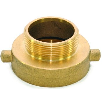 Abbott Rubber JBHA-200 Hydrant Adapter, 2-1/2 x 2 in, NST x NPT, Brass