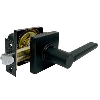 ProSource LS3X903YASR4V24 Passage Lever, Matte Black, Lever Handle, Metal, Residential, 3 Grade