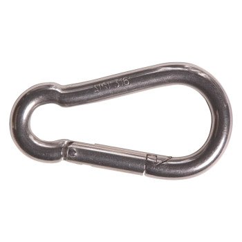 Ben-Mor 73087 Carbine Snap Hook, 1/4 in, Stainless Steel