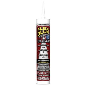 Flex Seal GFSCLRR09 Flex Glue, Clear, 9 oz, Cartridge