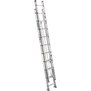 Werner D1528-2 Extension Ladder, 27 ft H Reach, 300 lb, Aluminum