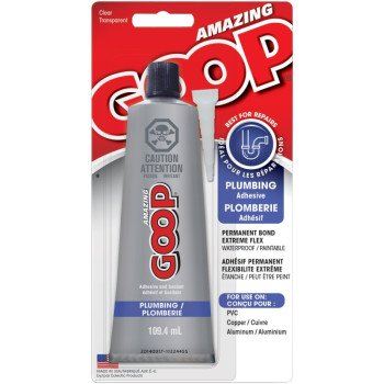 Amazing Goop 150035 Plumbing Adhesive, Liquid, Clear, 109.4 mL, Tube